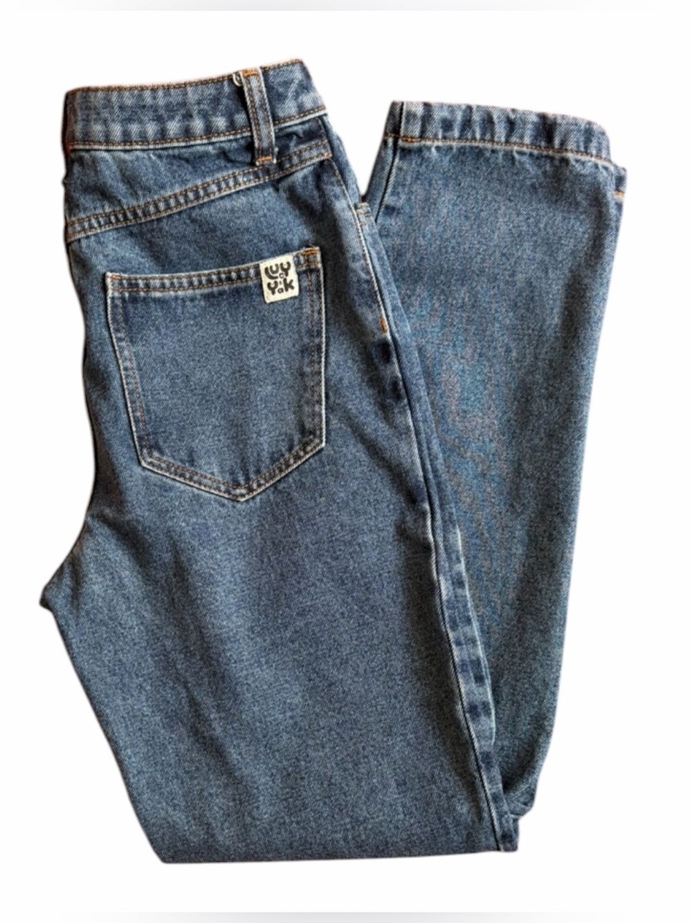Lucy & Yak Blue Denim Jeans  100% Organic Cotton.